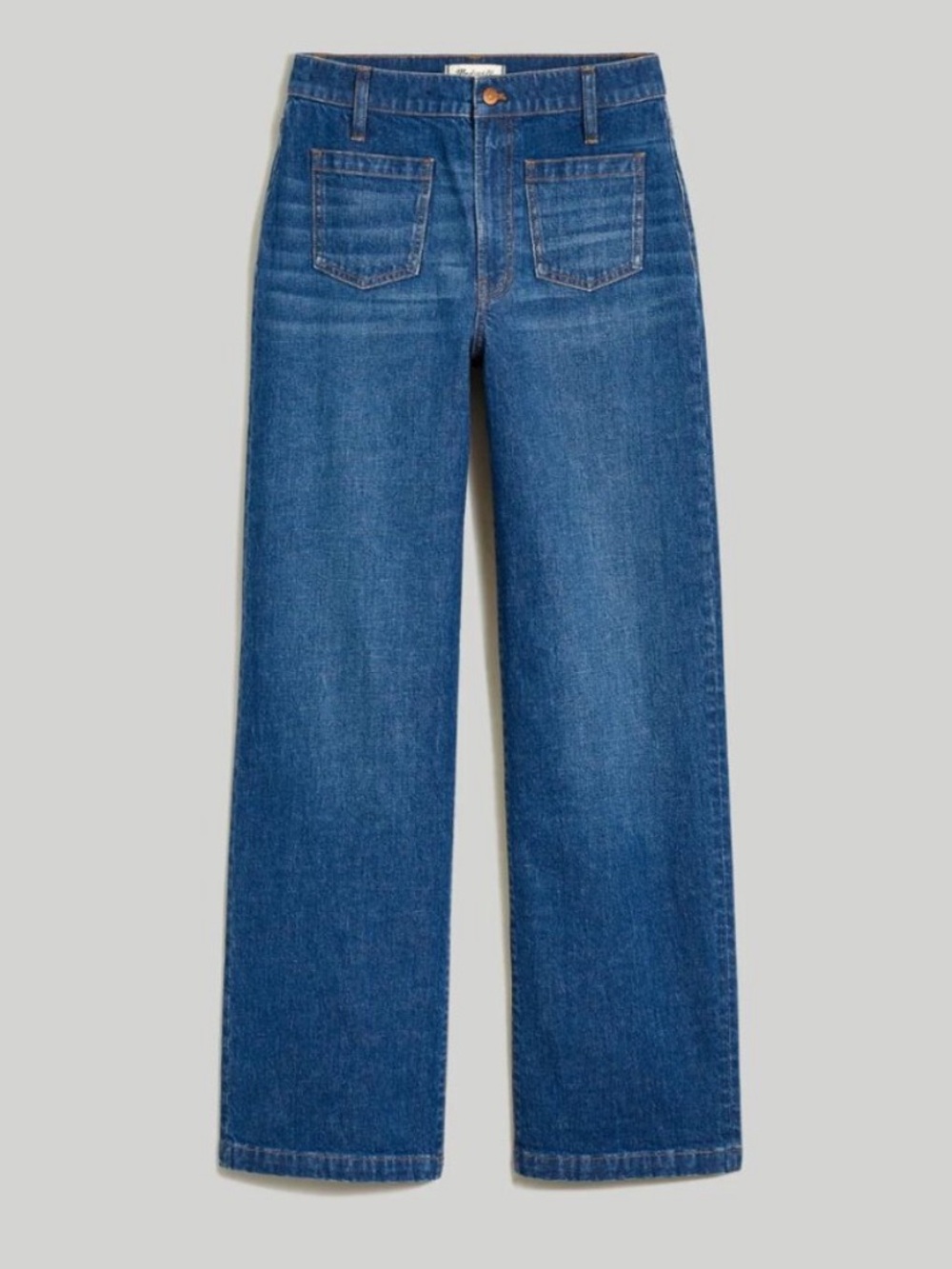 Madewell Wide-Leg Jeans in Medium Blue